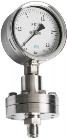 Direct mounted diaphragm seal